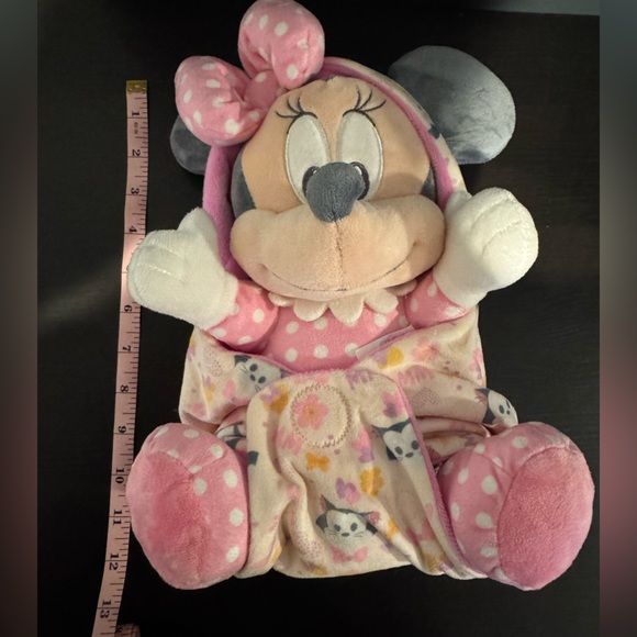 Disney Parks Minnie Mouse Babies Plush in a Blanket Pouch Removable Swaddle - Picture 6 of 6